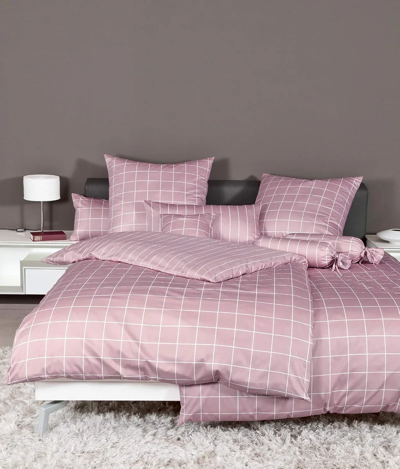 Janine Mako-Satin Bettwäsche modernclassic 135x200 - 155x220 / 80x80 39025 inkl. Nagelpflegeset