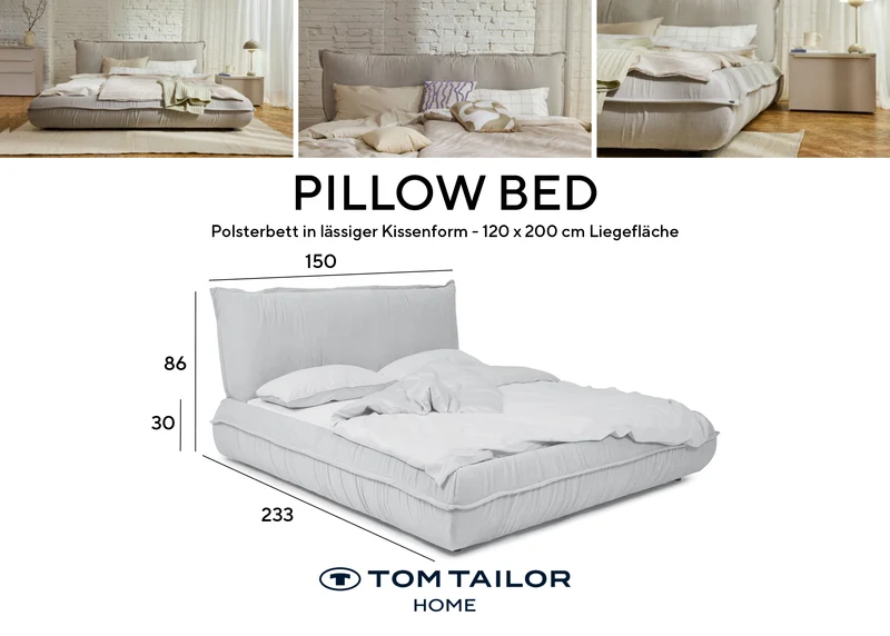 Tom Tailor PILLOW Bett Boucléstoff