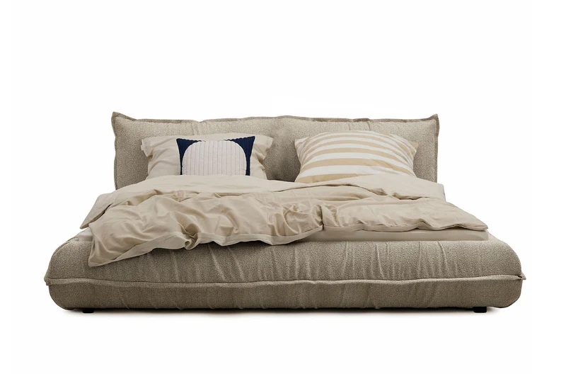Tom Tailor PILLOW Bett mit Stauraum Boucléstoff