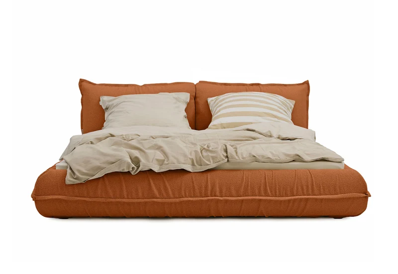 Tom Tailor PILLOW Bett mit Stauraum Boucléstoff