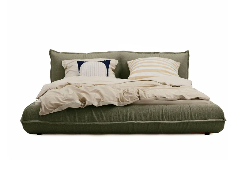 Tom Tailor PILLOW Bett mit Stauraum Boucléstoff