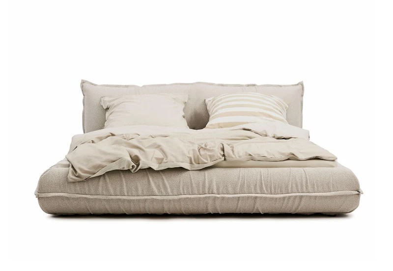 Tom Tailor PILLOW Bett mit Stauraum Boucléstoff