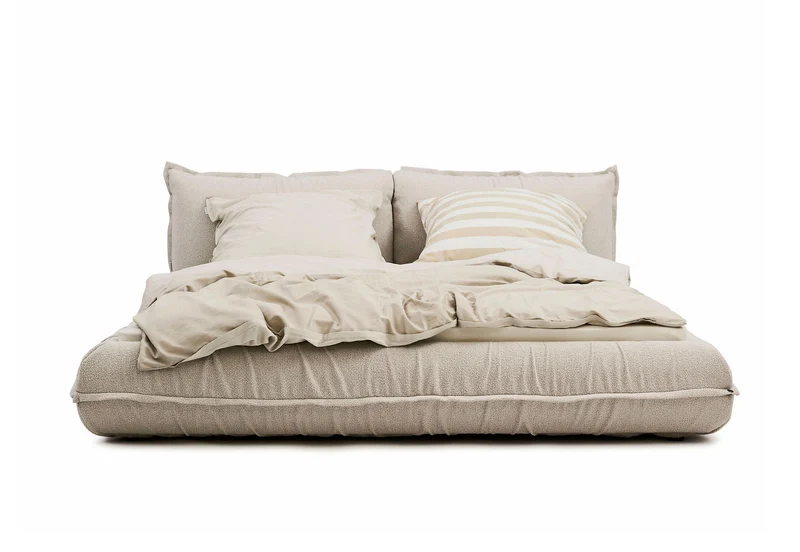 Tom Tailor PILLOW Bett mit Stauraum Boucléstoff