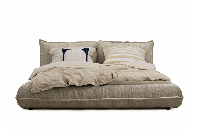 Tom Tailor PILLOW Bett mit Stauraum Boucléstoff