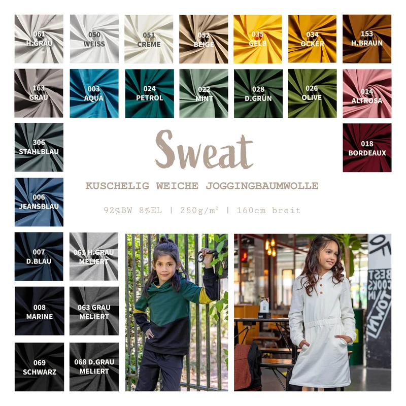 Stretchsweat * Ab 50 cm