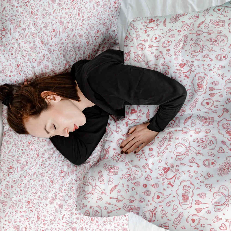 Therapiedecken Bettwäschen Set Be my Valentine