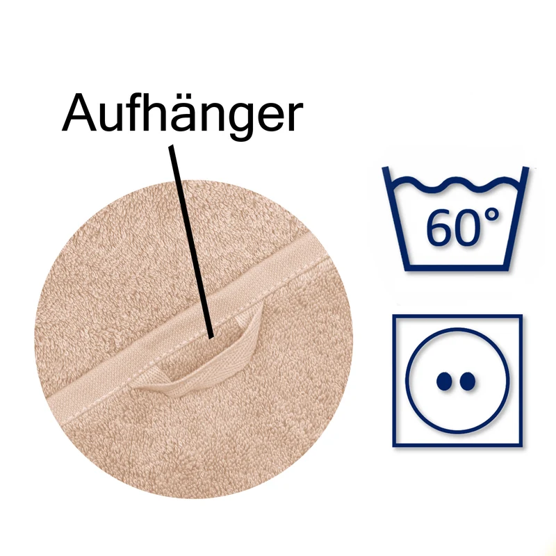 Floringo Handtuch 50x100 Baumwolle 630g/m² Serie Luxury-Line