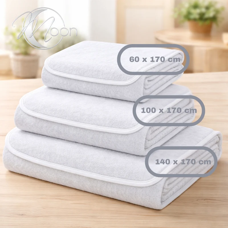 MOON-clean Molton Anti-Rutsch-Auflage mit Einfassband - Anti-Rutsch - atmungsaktiv – Made in EU