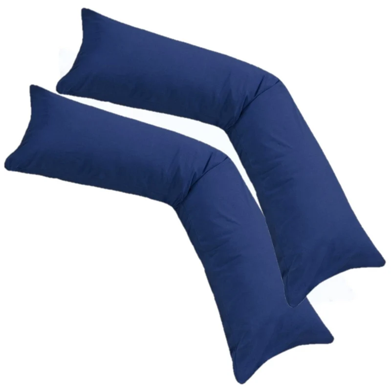 MOON 2er Pack Seitenschläferkissen Bezug Jersey Kissenbezug 40x145 oder 40x200