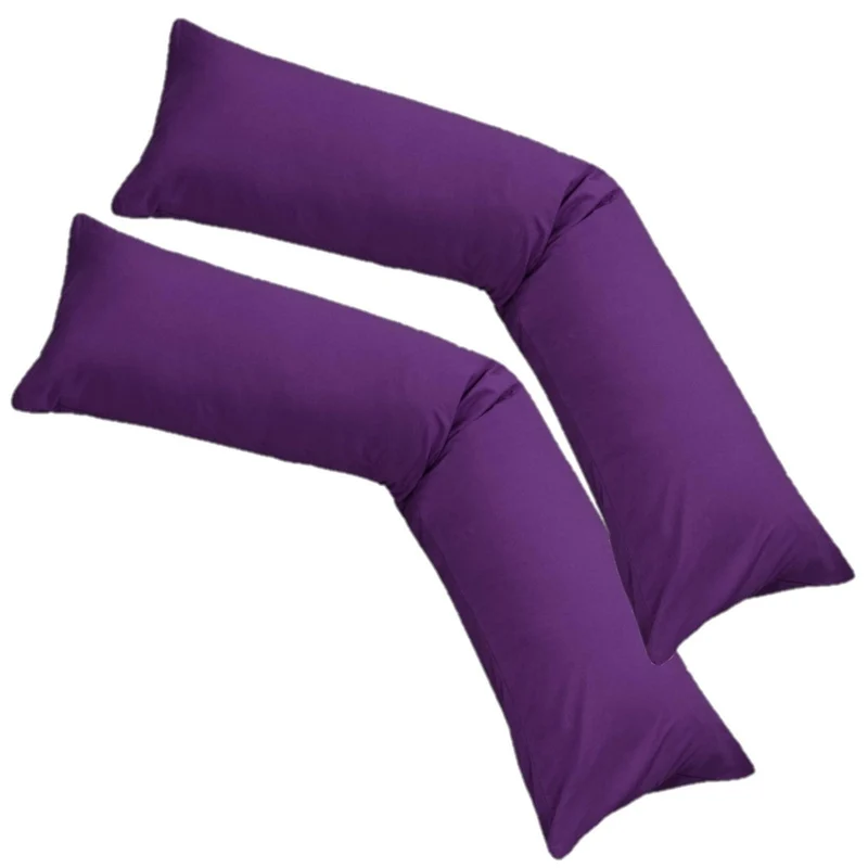 MOON 2er Pack Seitenschläferkissen Bezug Jersey Kissenbezug 40x145 oder 40x200