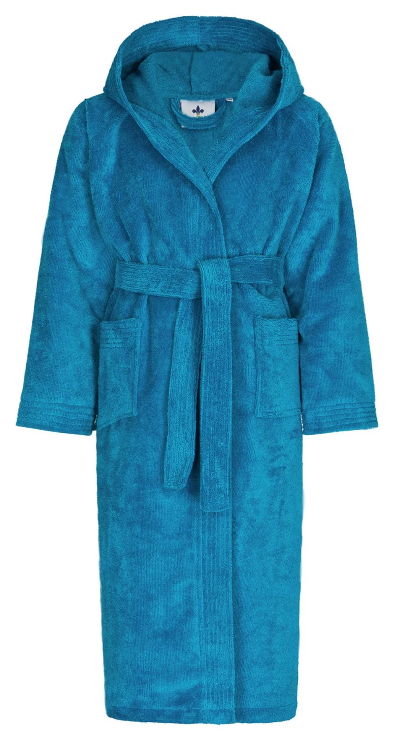 Bademantel Kinder Kapuze 40% Baumwolle 60% Polyester 320g/m² Floringo Twin-Star