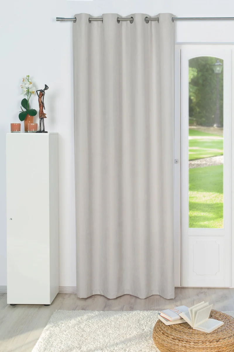 Ösenschal Vorhang Gardine Feincorde BLICKDICHT 135 x 245cm Tim