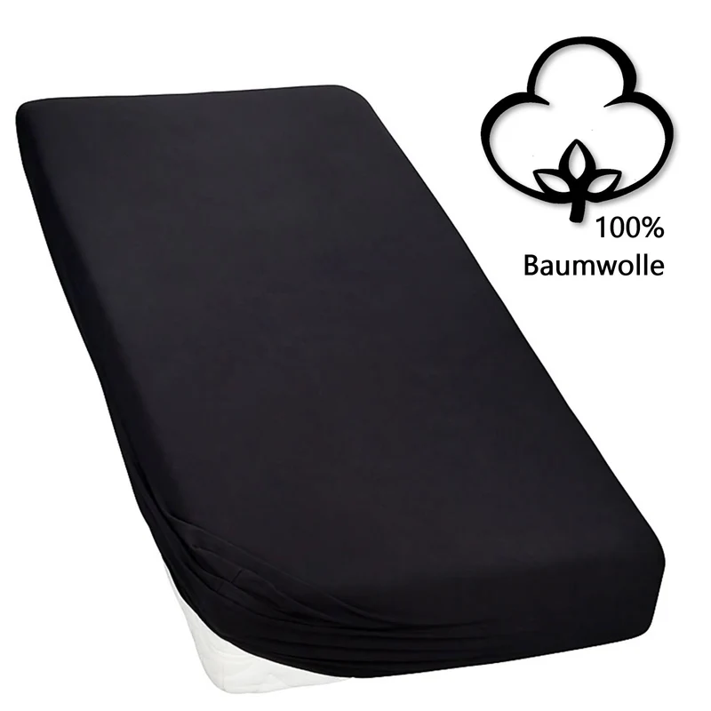 Topper Spannbettlaken Spannbetttuch Line green 160g/m² Jersey 180x200 - 200x220