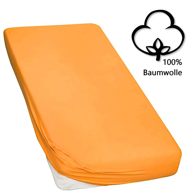 Topper Spannbettlaken Spannbetttuch Line green 160g/m² Jersey 180x200 - 200x220