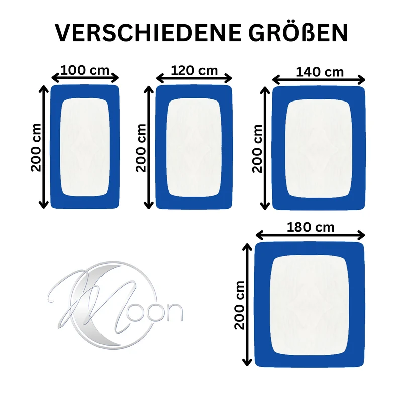 Topper Spannbettlaken Spannbetttuch Line green 160g/m² Jersey 180x200 - 200x220