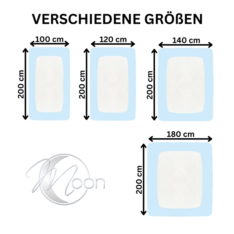 Topper Spannbettlaken Spannbetttuch Line green 160g/m² Jersey 140x200 - 160x220