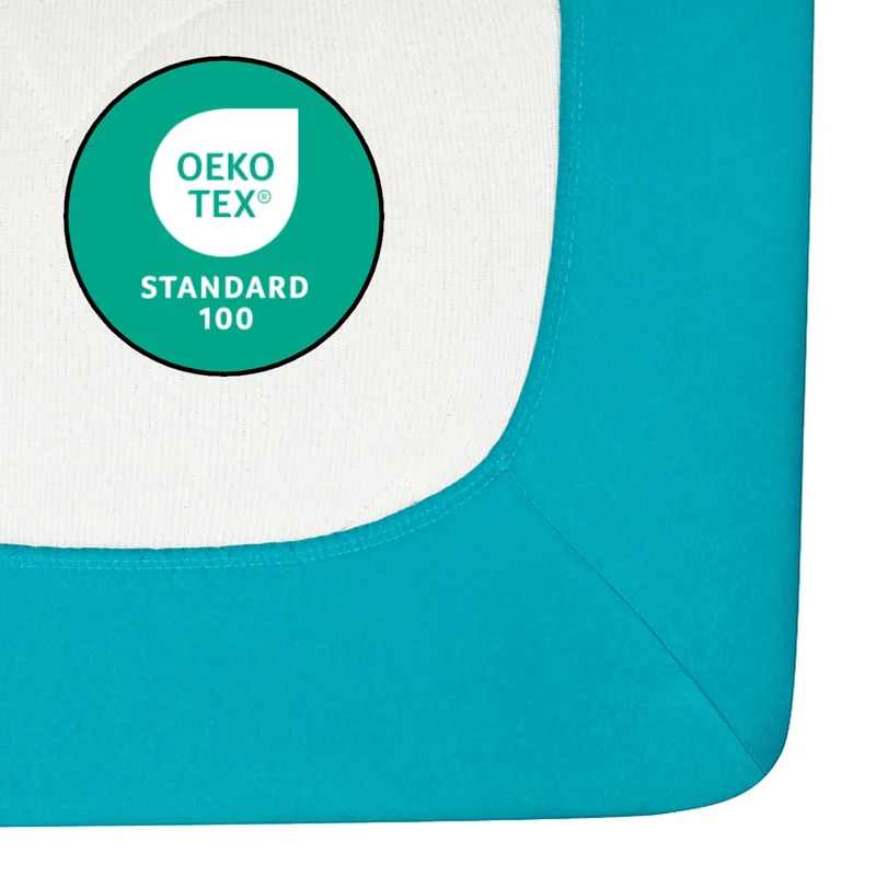Topper Spannbettlaken Spannbetttuch Line green 160g/m² Jersey 140x200 - 160x220