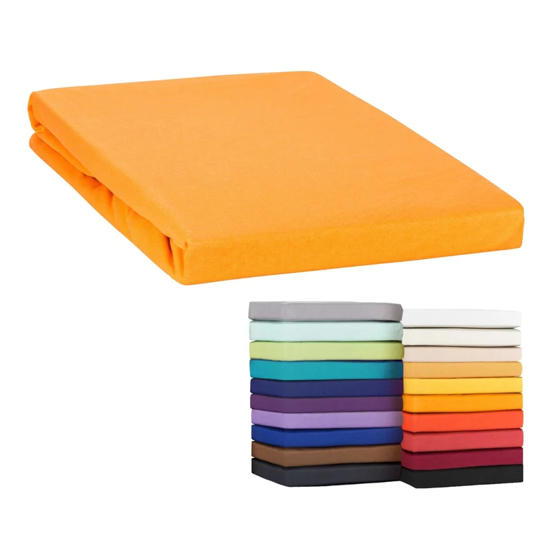 Topper Spannbettlaken Spannbetttuch Line green 160g/m² Jersey 140x200 - 160x220