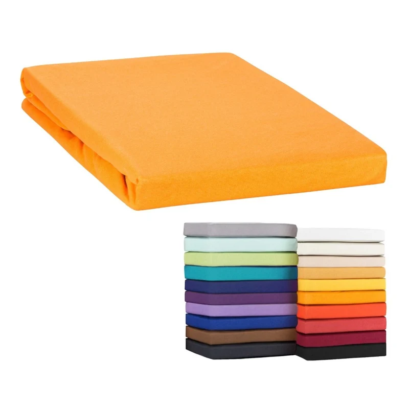 Topper Spannbettlaken Spannbetttuch Line green 160g/m² Jersey 120x200 - 120x220