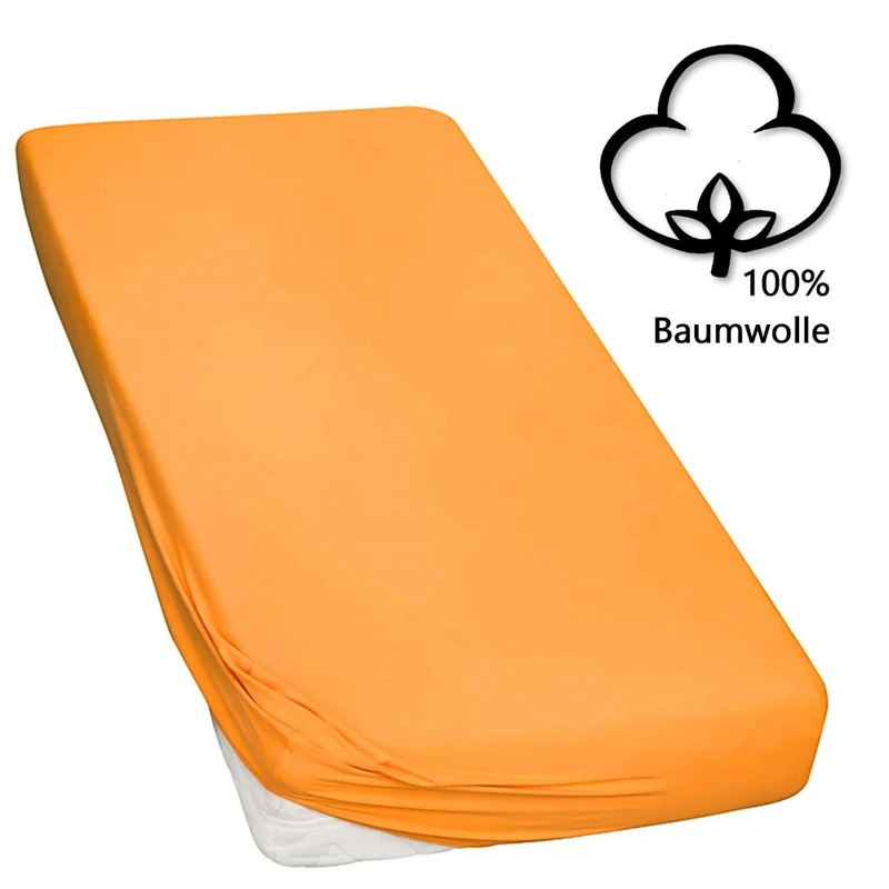 Topper Spannbettlaken Spannbetttuch Line green 160g/m² Jersey 120x200 - 120x220