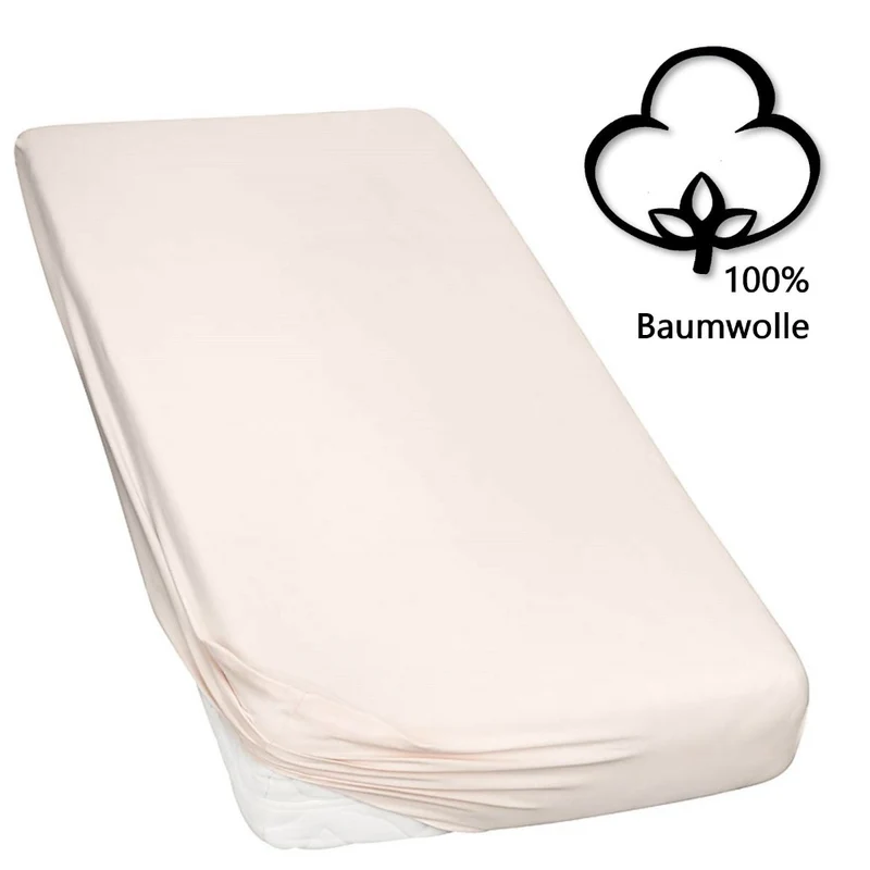 Topper Spannbettlaken Spannbetttuch Line green 160g/m² Jersey 120x200 - 120x220