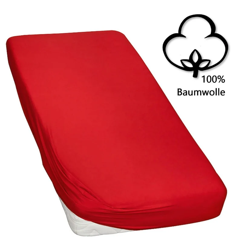 Topper Spannbettlaken Spannbetttuch Line green 160g/m² Jersey 120x200 - 120x220