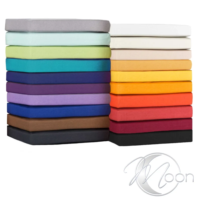 Topper Spannbettlaken Spannbetttuch Line green 160g/m² Jersey 90x200 - 100x220
