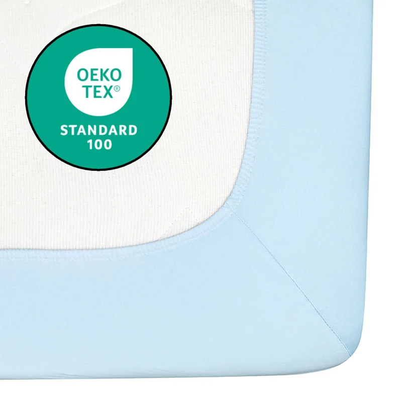 Topper Spannbettlaken Spannbetttuch Line green 160g/m² Jersey 90x200 - 100x220