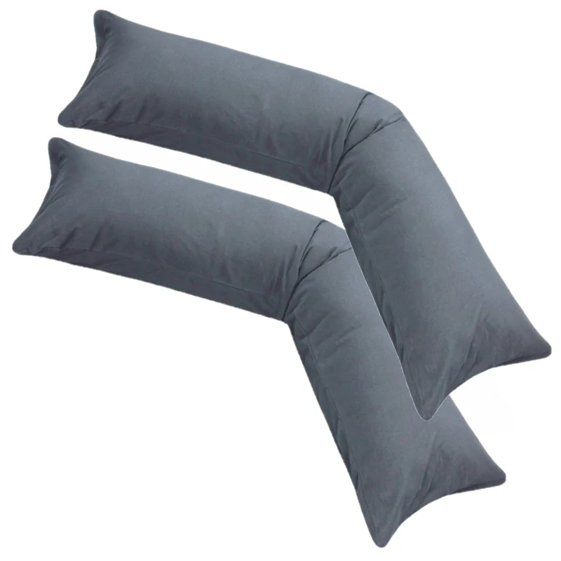 Kissenbezug XXL 40x200 Doppelpack Stillkissen Seitenschläferkissen Jersey MOON