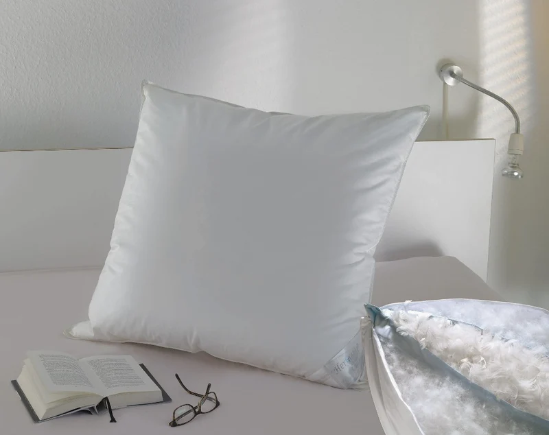 Premium 3 Kammer Kissen / Kopfkissen Gänsefedern und Daunen Moon