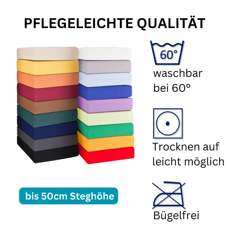 Spannbettlaken Rund 245cm Spanntuch fürs Wasserbett 190g/m² Moon Line Silver