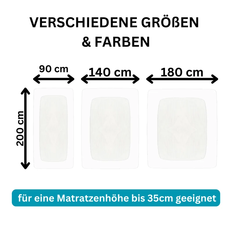 Moon Line Red Frottee Spannbettlaken 200x200