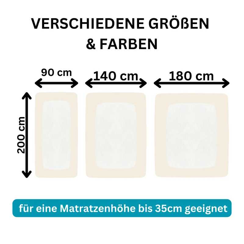 Moon Line Red Frottee Spannbettlaken 200x200