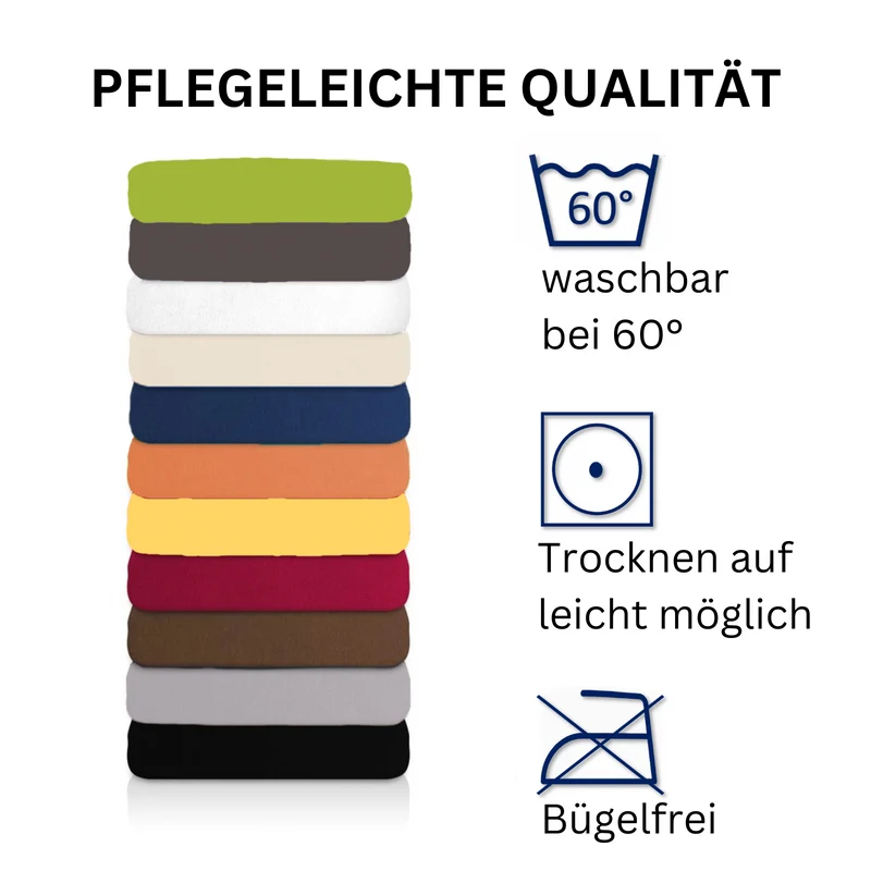 Moon Line Red Frottee Spannbettlaken 160x200