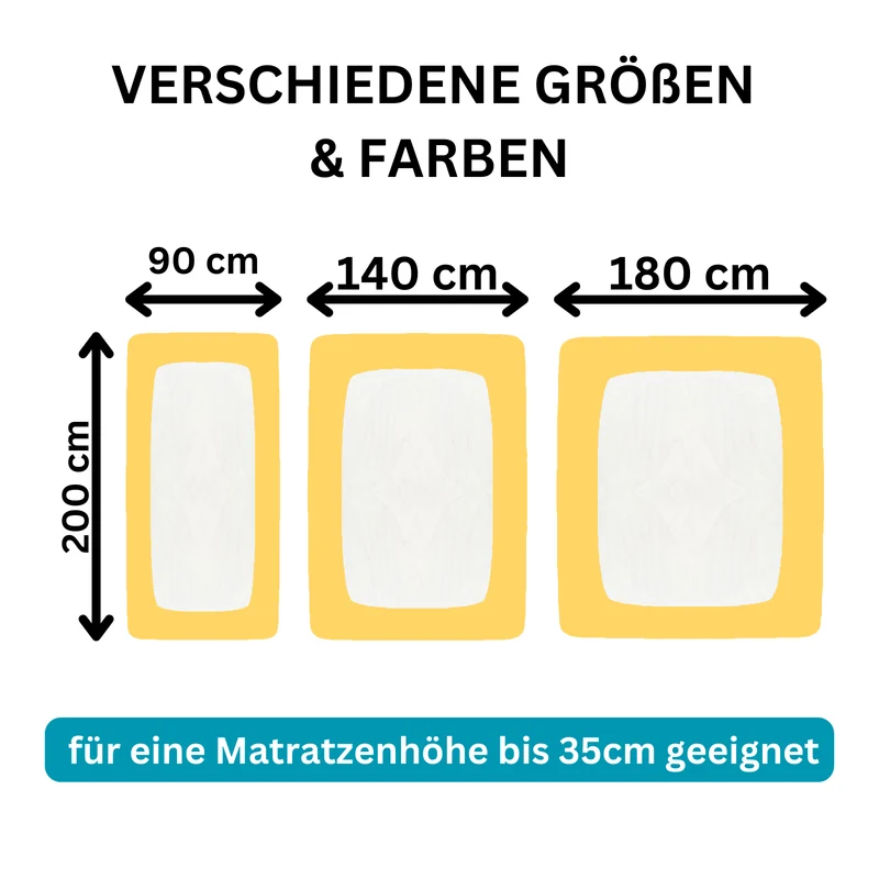 Moon Line Red Frottee Spannbettlaken 160x200
