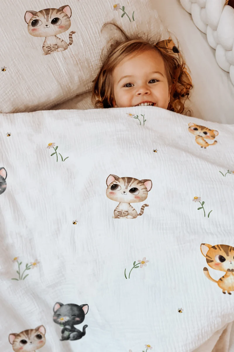 "Katzen" Premium Kinderbettwäsche