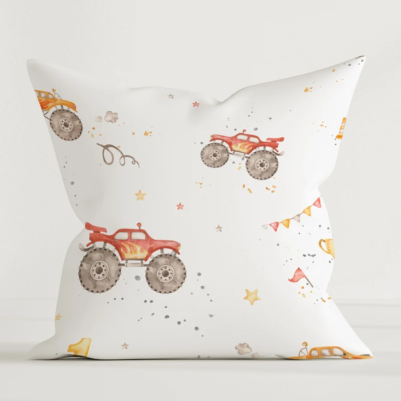"Monstertrucks" Premium Dekokissen