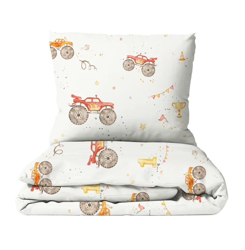 "Monstertrucks" Premium Kinderbettwäsche