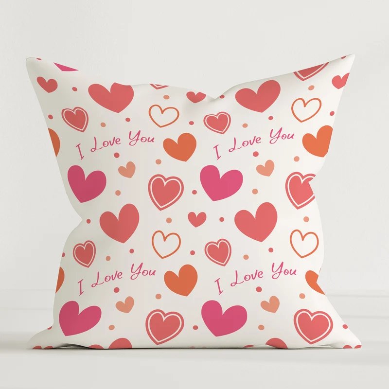 "I love you" Premium Dekokissen