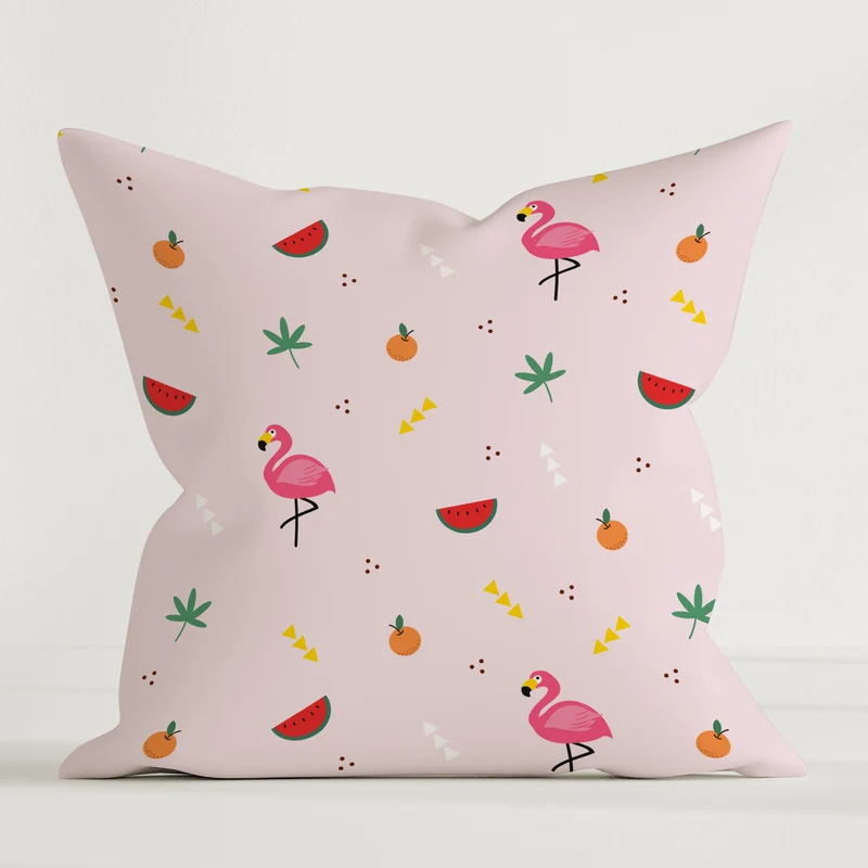 "Flamingo" Premium Dekokissen