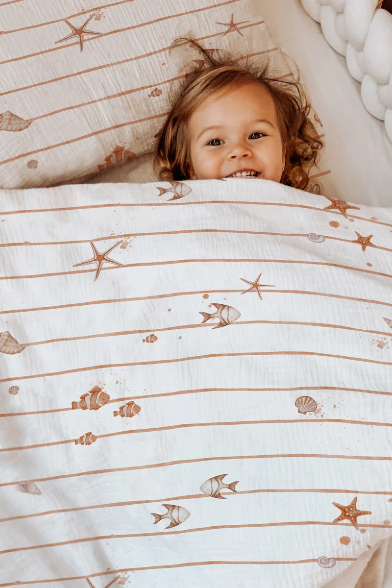 "Kleine Seesterne" Premium Kinderbettwäsche