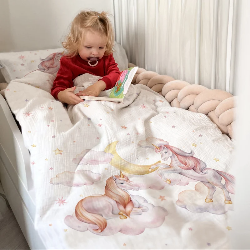 "Sternen Einhorn" Premium Kinderbettwäsche