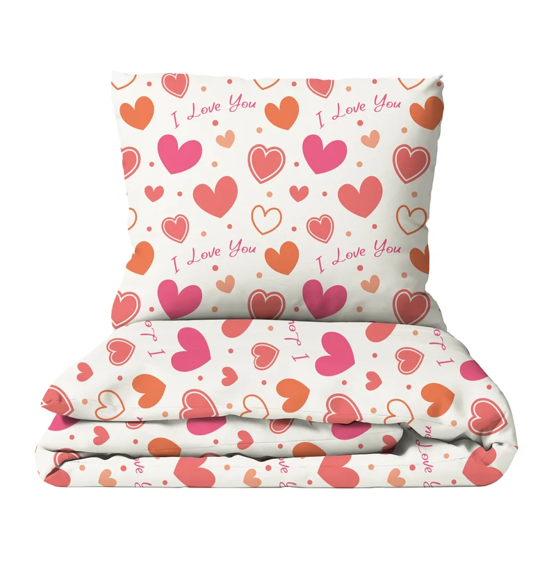 "I love you" Premium Kinderbettwäsche