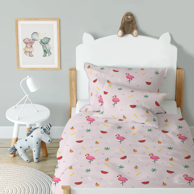 "Flamingo" Premium Kinderbettwäsche
