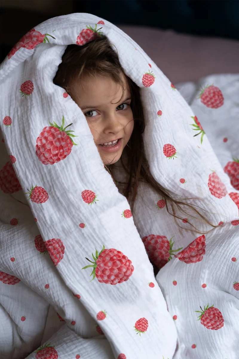 "Himbeeren" Premium Kinderbettwäsche