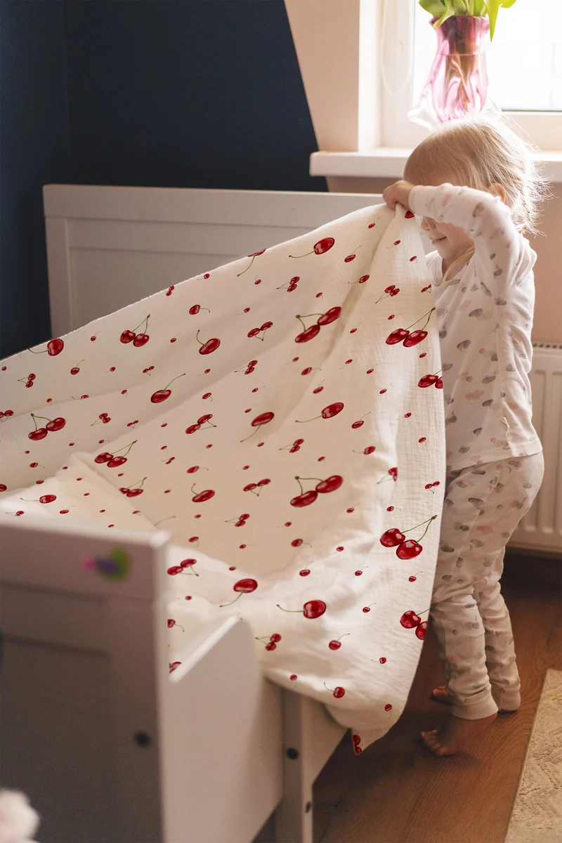 "Kirschen" Premium Kinderbettwäsche