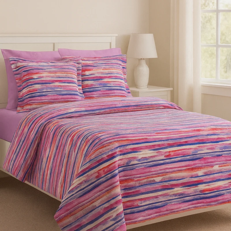 Copripiumino con federe lively Moderno in Percalle