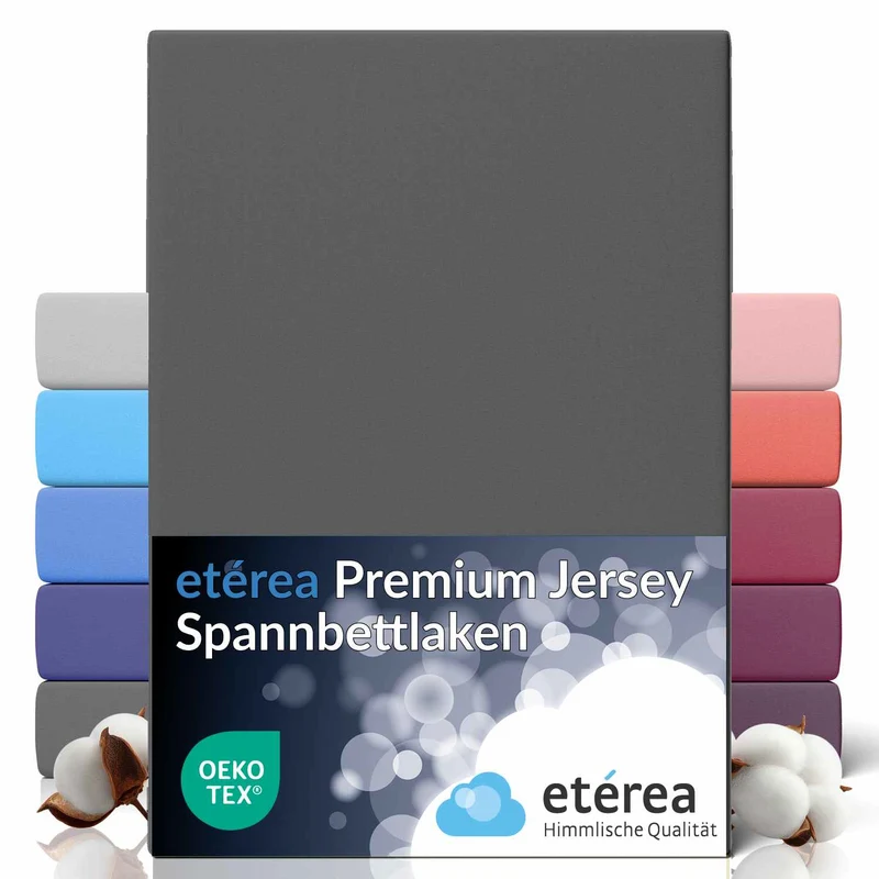 etérea Extra Jersey Spannbettlaken Orange 180x200 - 200x220 cm