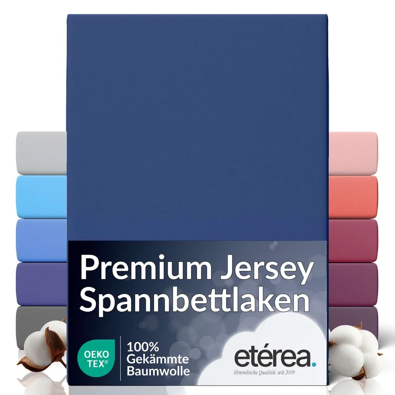 etérea Extra Jersey Spannbettlaken Orange 180x200 - 200x220 cm