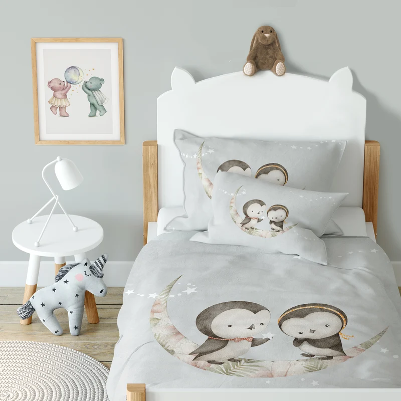 "Pinguine" Premium Kinderbettwäsche